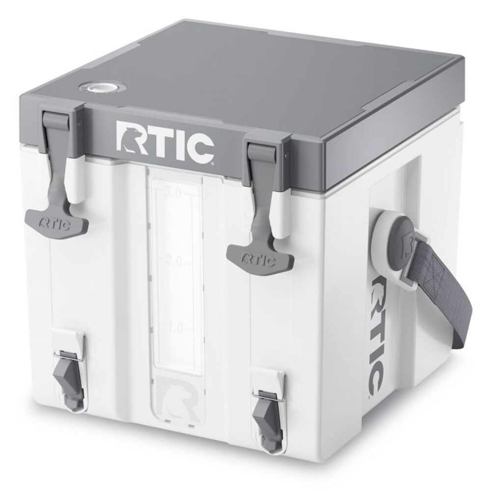 3 Gallon Halftime Cooler Beverage Dispenser - White: Hard-Sided Polypropylene
